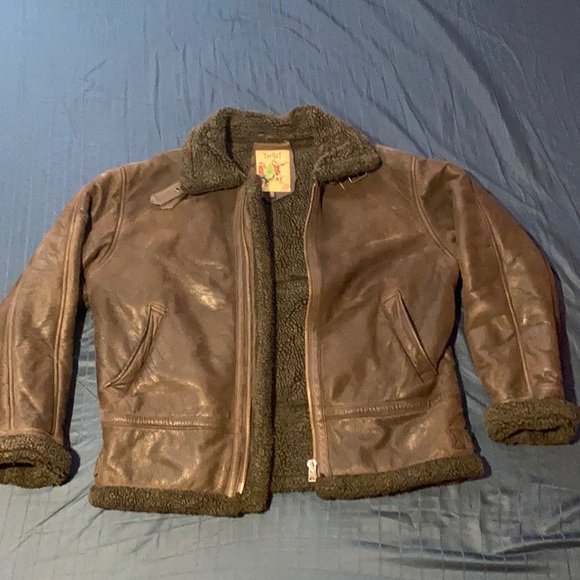 XXL Korean Bomber Leather Jacket